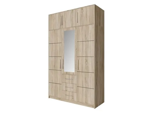 ArtStol Šatníková skriňa BALI D3 s nadstavcom | dub sonoma 147 cm