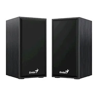Genius reproduktory SP-HF180 31730029401, 2.0, 6W, černé, regulace hlasitosti, dřevěné, 150Hz-20kHz