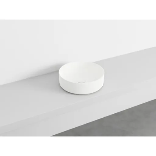 Cielo Shui Comfort okrúhle umývadlo na dosku 40 cm biela matná SHCOLAT40TL