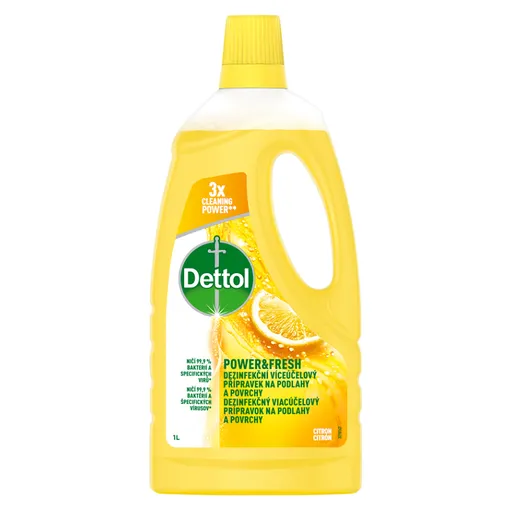 DETTOL Power & Fresh Dezinfekčné na podlahy a povrchy Citrón 1 l