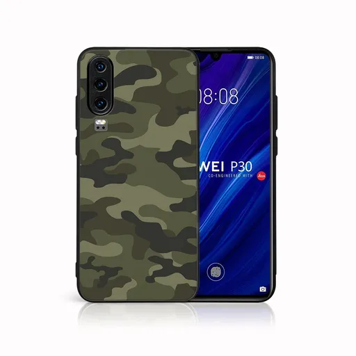 MY ART Ochranný obal pre Huawei P30 GREEN CAMO (235)