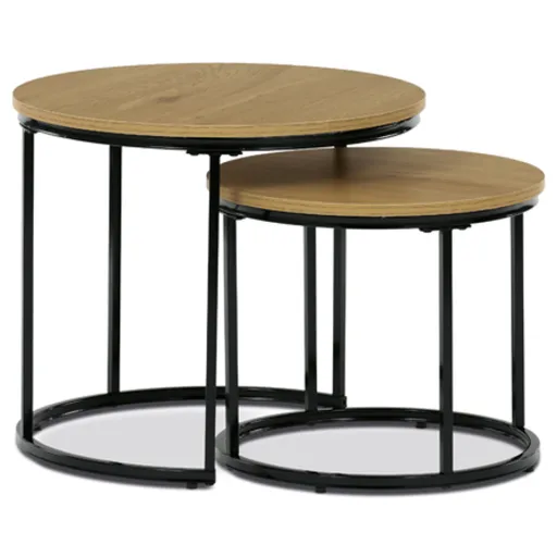 Odkladací stolík Autronic 53x46 cm prírodná MDF CT-G1145 OAK