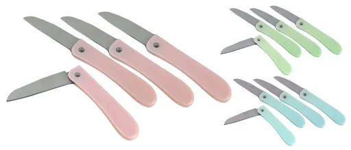 MAKRO - Zatvárací nožík 4ks rôzne farby