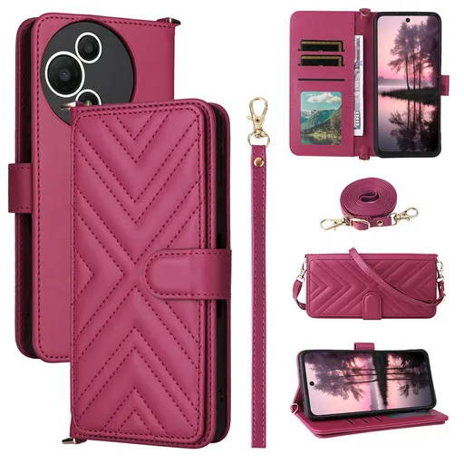 PRESTIGE Peňaženkové puzdro pre TCL 60 SE NxtPaper 5G tmavoružové