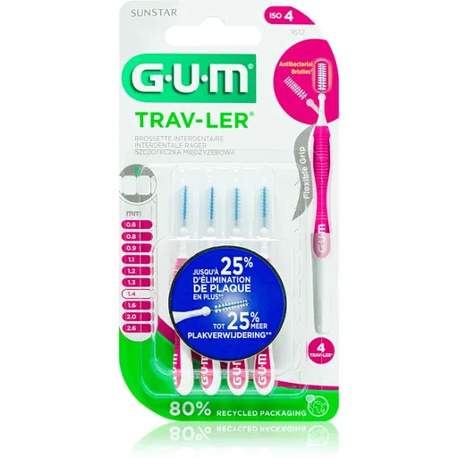 G.U.M Trav-Ler Interdental medzizubné kefky 1,4 mm 4 ks