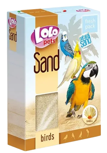 LOLOPETS piesok pre vtákov mušlový 1500g