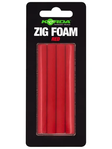Korda penové valčeky zig foam - červená