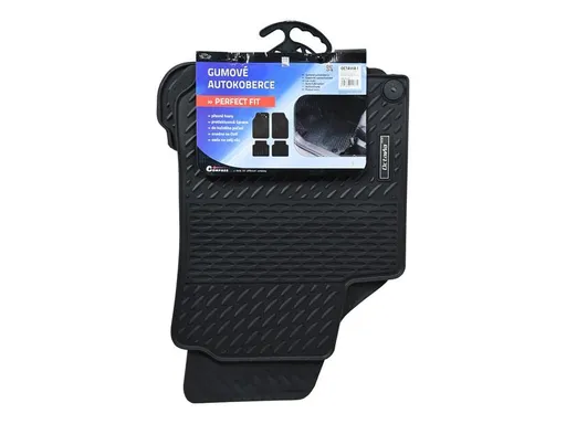 Koberce gumenné COMPASS PERFECT FIT P1 s fixáciou sada 4ks