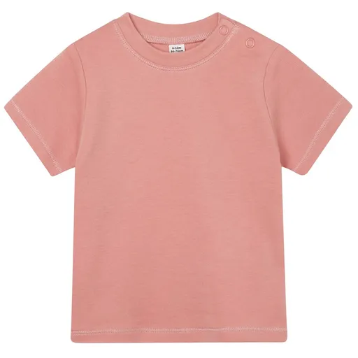 Babybugz Jednofarebné dojčenské tričko - Dusty rose | 18-24 mesiacov