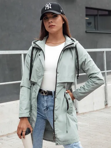 PERTHA dámska bunda parka zelená Dstreet TY4400