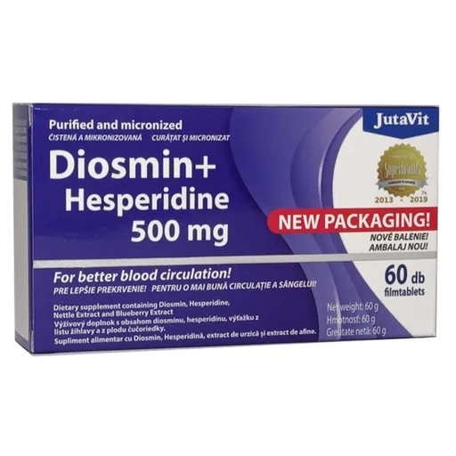 JutaVit Diosmín+Hesperidín 500 plus tbl 1x60 ks