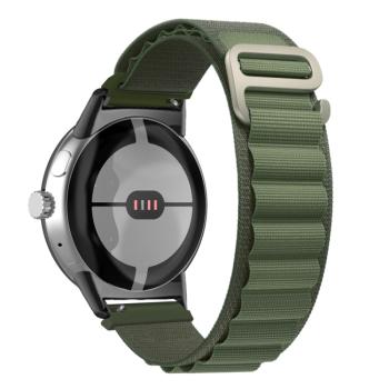 NYLON Vymeniteľný remienok pre Google Pixel Watch / Pixel Watch 2 zelený