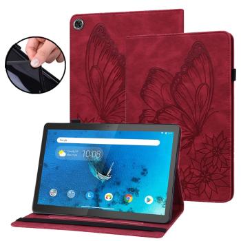 ART BUTTERFLY Zaklápacie puzdro Lenovo Tab M10 Plus 3. generácia červené