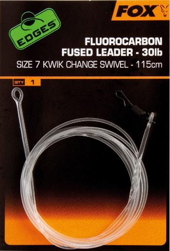 Fox náväzec fluorocarbon s obratlíkom fused leader 115 cm 30 lb-veľkosť 7