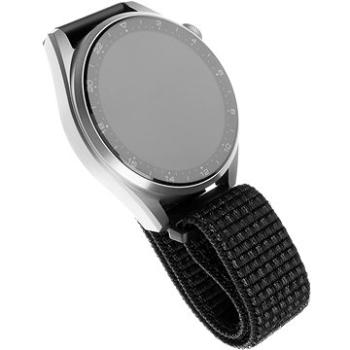 FIXED Nylon Strap Universal so šírkou 22mm reflexne čierny (FIXNST-22MM-REBK)
