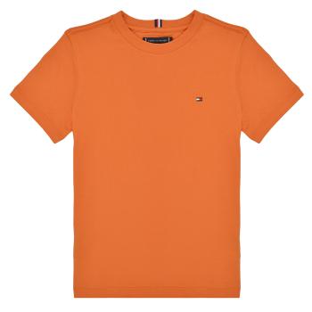 Tommy Hilfiger  ESSENTIAL COTTON REG TEE S/S  Tričká s krátkym rukávom Oranžová