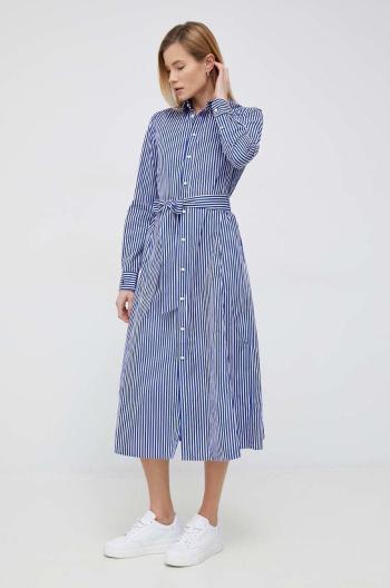 Bavlnené šaty Polo Ralph Lauren midi, áčkový strih, 211891430