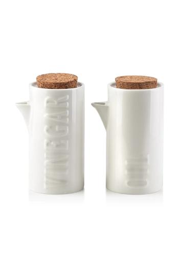 Sada nádob na olej a ocot Affek Design Modern Life 0,2 L biela farba