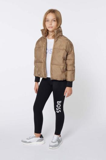 Detská bunda BOSS béžová farba, J51095
