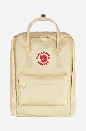 Ruksak Fjallraven Kanken F23510.115-115, béžová farba, veľký, s nášivkou