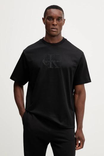 Bavlnené tričko Calvin Klein Jeans pánske, biela farba, s nášivkou, LV04RB295G