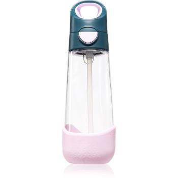 B.Box Bottle with Straw fľaša s rúrkou Indigo Rose 600 ml