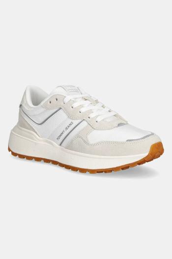 Tenisky Tommy Jeans TJW CLEATED RUNNER béžová farba, EN0EN02788