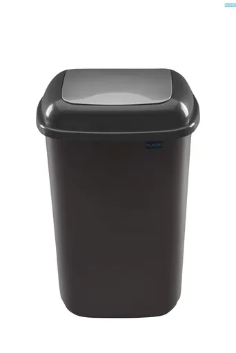 PLAFOR - Smetný kôš Quatro 28L strieborný