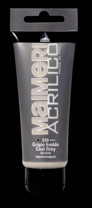 MAIMERI ACRILICO - Akrylové farby 510 - cool grey, 0,2 L