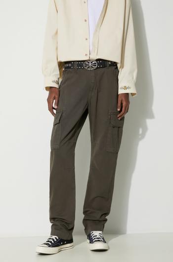 Bavlnené nohavice Alpha Industries Agent Pant zelená farba, strih cargo, 158205