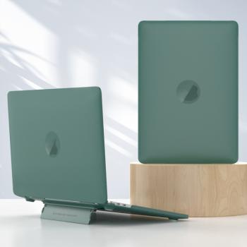 FROST Obal pre Macbook Air 13 A1932 / A2179 / A2337 tmavozelený