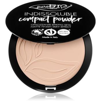 puroBIO Cosmetics Indissouble kompaktný púder s matným efektom odtieň 01 9 g