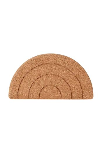 Stolík OYOY Cork Step Stool béžová farba