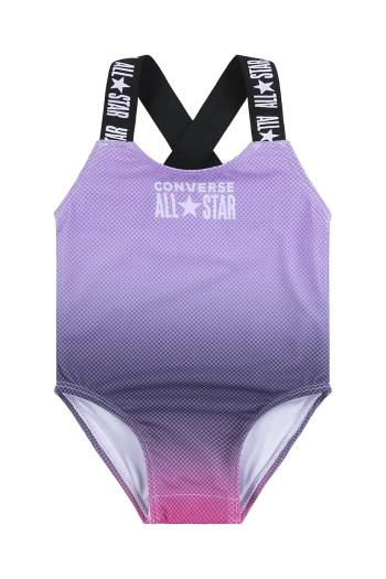 Jednodielne plavky pre bábätká Converse fialová farba, 1CD418