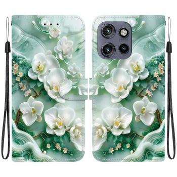 ART Peňaženkový kryt pre Motorola Edge 50 Neo / ThinkPhone 25 JADE FLOWERS