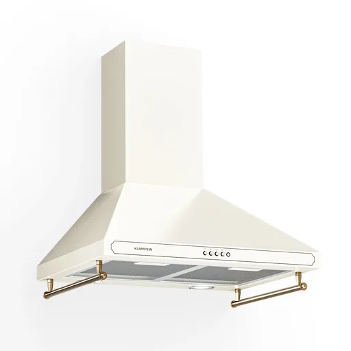 Klarstein Victoria, digestor, 60 cm, nástenný, 644,5 m³/h, LED, retro dizajn, čierny