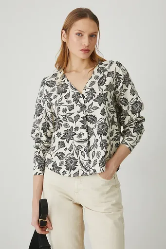 Blúzka s prímesou ľanu Medicine