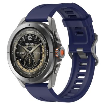 SILICONE Vymeniteľný remienok pre Xiaomi Watch S4 Sport tmavomodrý