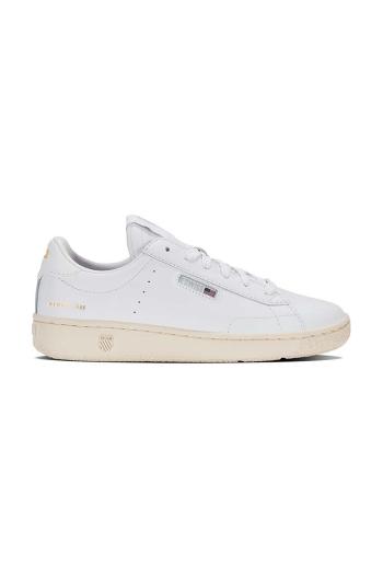 Kožené tenisky K-Swiss SLAMMKLUB CC 98911.135.M, biela farba