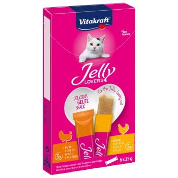 VITAKRAFT Jelly Lovers kura, morka 6 x 15 g
