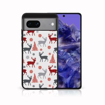 MY ART Kryt s vianočným dizajnom Google Pixel 8a DEER (068)