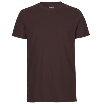 Neutral Pánske tričko Fit z organickej Fairtrade bavlny - Hnedá | XL