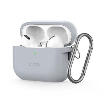 Tech-Protect Silicone Hook puzdro na Apple AirPods Pro 1 / 2, sivé