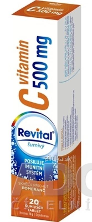 REVITAL Vitamín C 500 mg s príchuťou pomaranč 20 šumivých tabliet