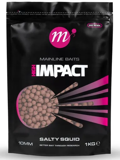 Mainline boilie hi impact salty squid 1 kg - 20 mm