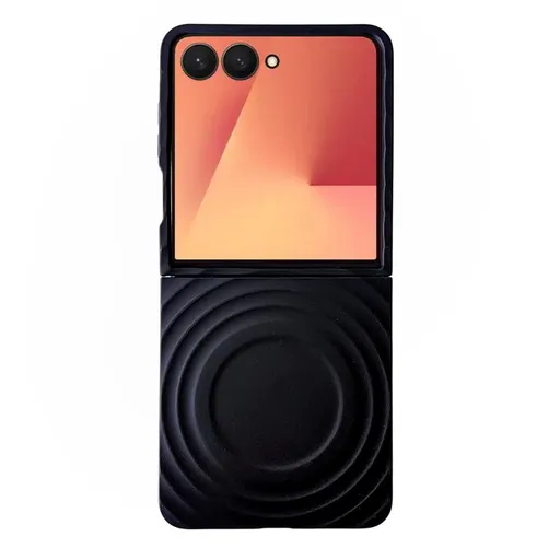 RIPPLE CASE Plastový kryt s MagSafe Samsung Galaxy Z Flip7 5G čierny