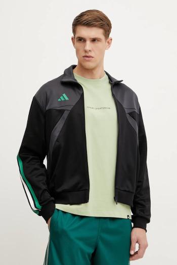 Mikina adidas Tiro pánska, čierna farba, s nášivkou, JC8038