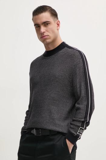 Vlnený sveter Armani Exchange pánsky, tmavomodrá farba, tenký, 6DZM2X ZM4MZ