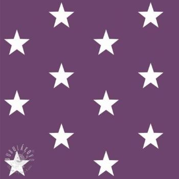 Bavlnená látka Stars purple