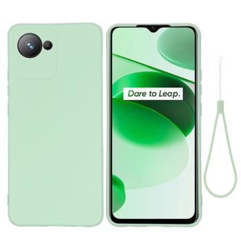 RUBBER Ochranný kryt pre Realme C30 zelený